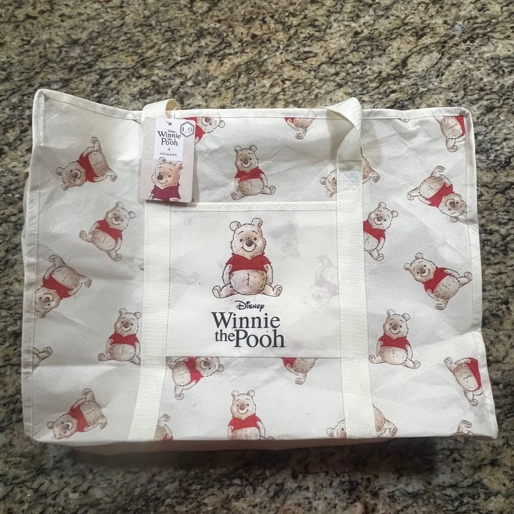NEW Disney Winnie the Pooh x Primark 100 Years Tote Bag Cream Recycled Shopper